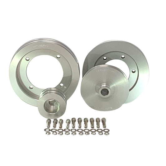 CPT Billet Aluminum Pulley Kit for 1971-80 Scout II, Terra, Traveler w/ Dampner & P/S