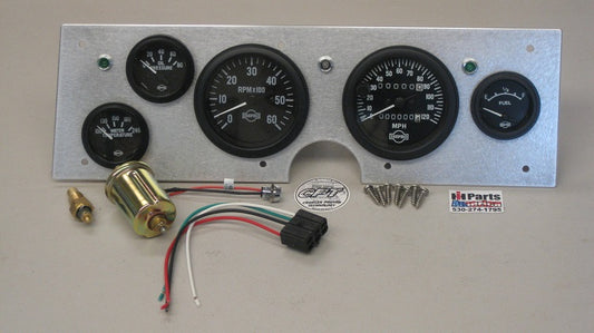 CPT Dash Panel Kit w/ Isspro Gauges for 1966-71 Scout 800, 800A, 800B - With Tachometer!