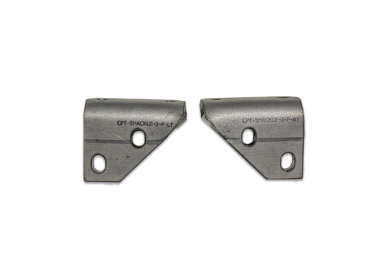 CPT 3" Front Shackle Plates w/ Factory Swaybar for 1971-80 Scout II, Terra, Traveler