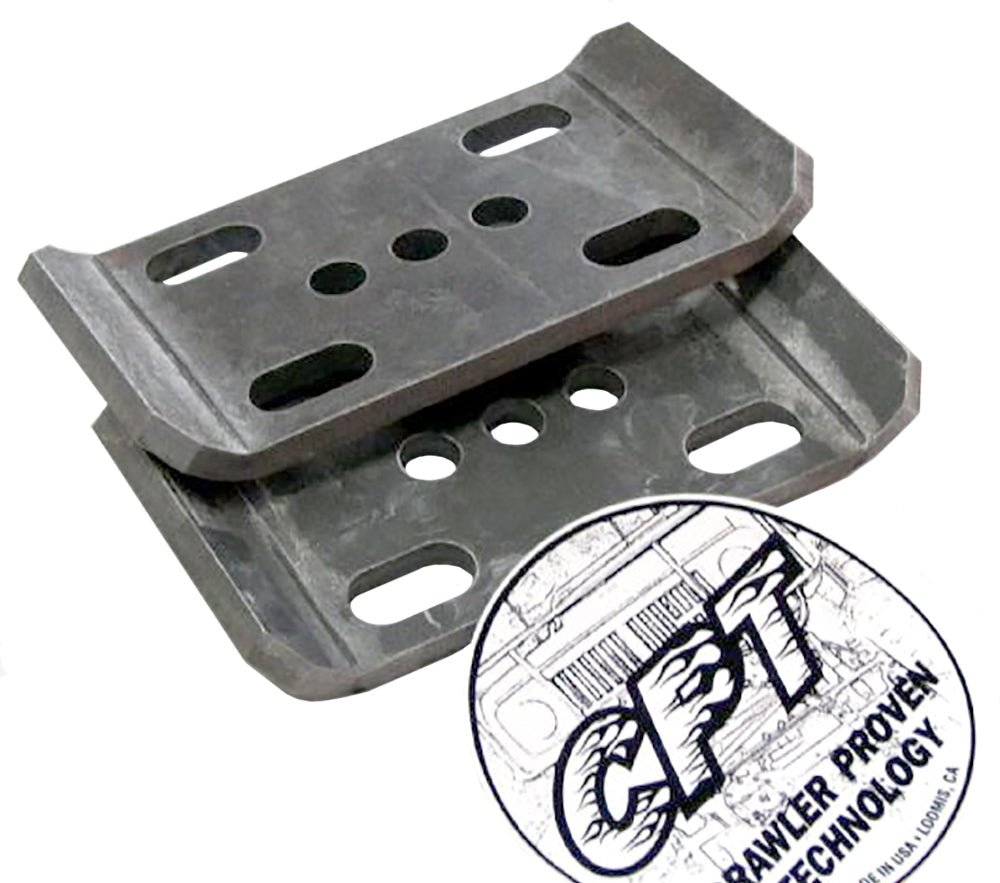 CPT 3/8" Heavy Duty U-Bolt Plate Set for 1.75", 2" or 2.5" Wide Springs