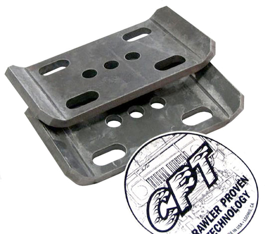 CPT 3/8" Heavy Duty U-Bolt Plate Set for 1.75", 2" or 2.5" Wide Springs