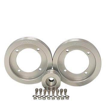 CPT Billet Aluminum Pulley Kit for IH Engine w/ Crank Hub & No A/C